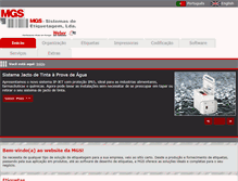 Tablet Screenshot of mgs-sistemas.pt